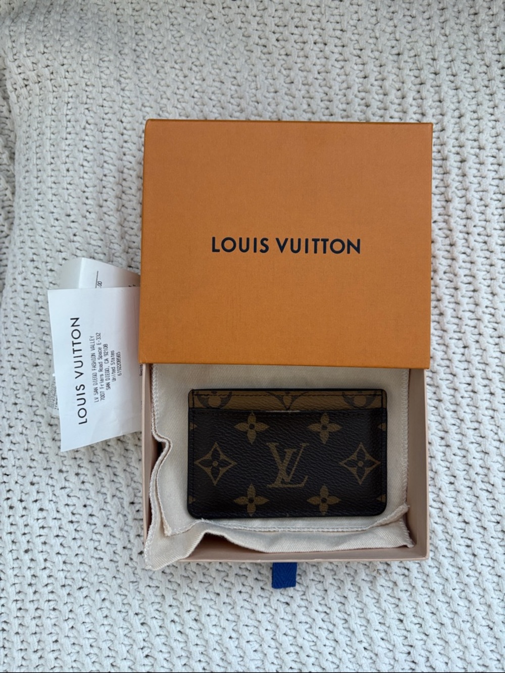 Authentic Louis Vuitton Monogram Card Holder